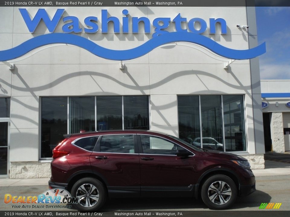 2019 Honda CR-V LX AWD Basque Red Pearl II / Gray Photo #2