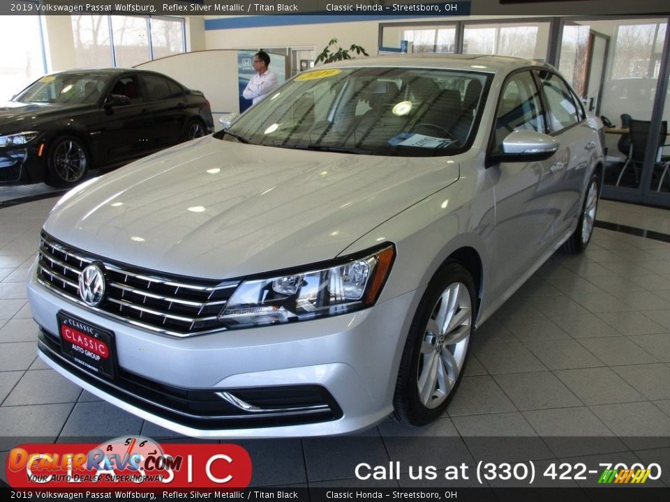 2019 Volkswagen Passat Wolfsburg Reflex Silver Metallic / Titan Black Photo #1