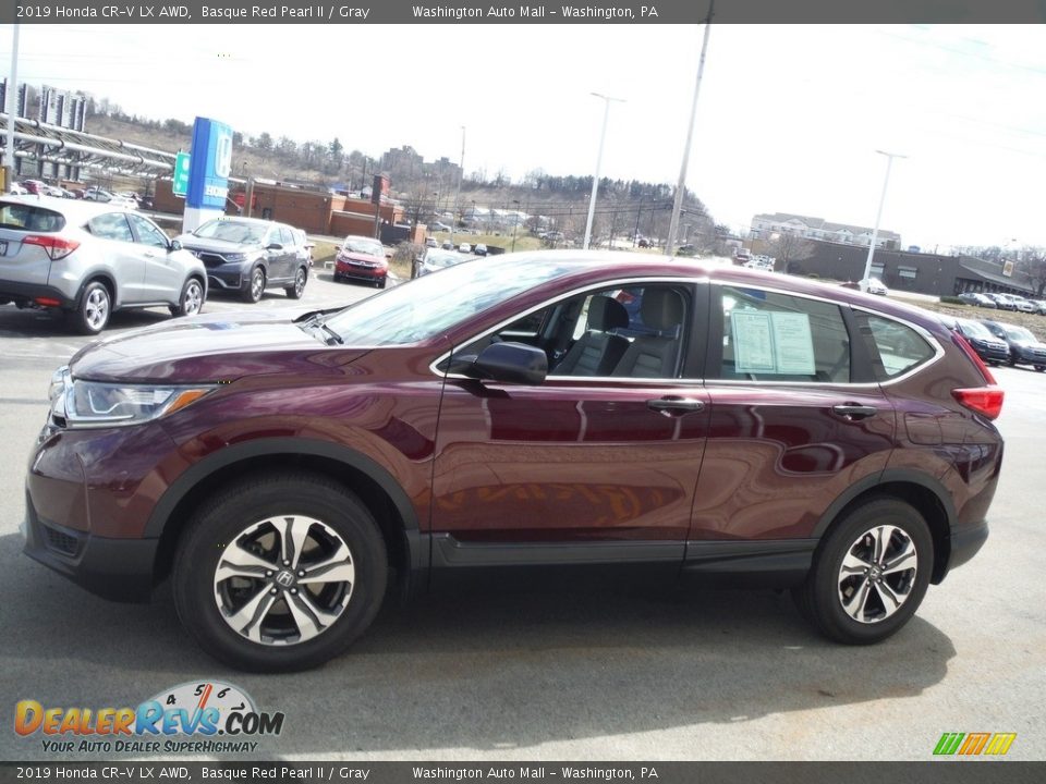 2019 Honda CR-V LX AWD Basque Red Pearl II / Gray Photo #6