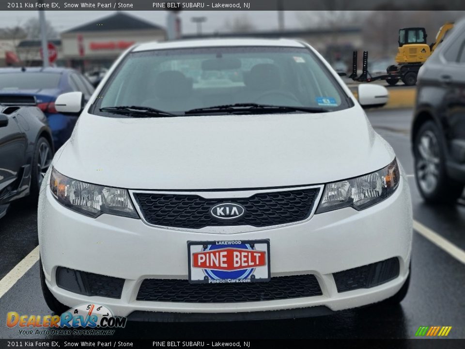 2011 Kia Forte EX Snow White Pearl / Stone Photo #2