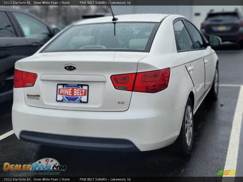 2011 Kia Forte EX Snow White Pearl / Stone Photo #3