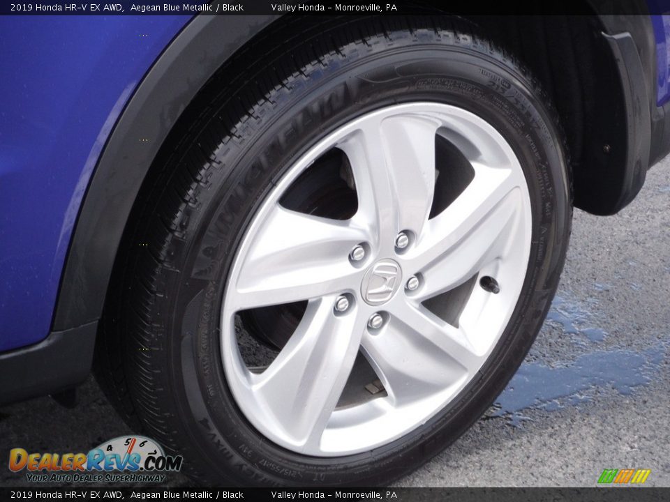 2019 Honda HR-V EX AWD Aegean Blue Metallic / Black Photo #4