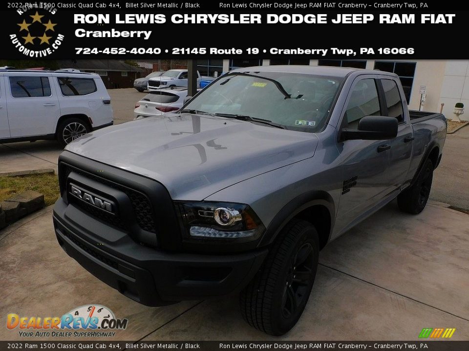 2022 Ram 1500 Classic Quad Cab 4x4 Billet Silver Metallic / Black Photo #1