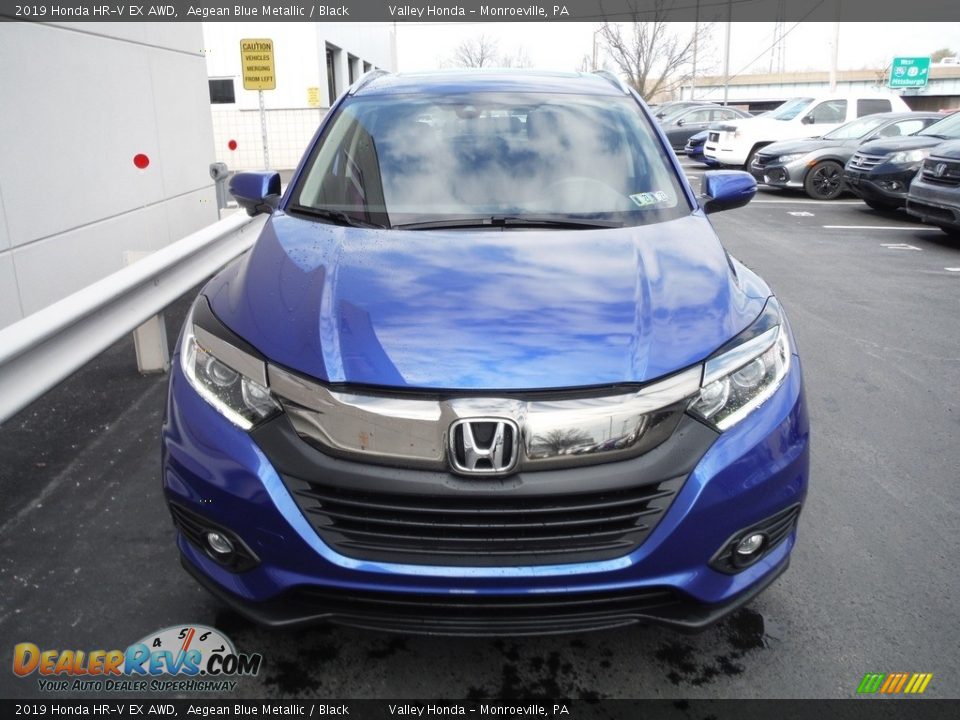 2019 Honda HR-V EX AWD Aegean Blue Metallic / Black Photo #5