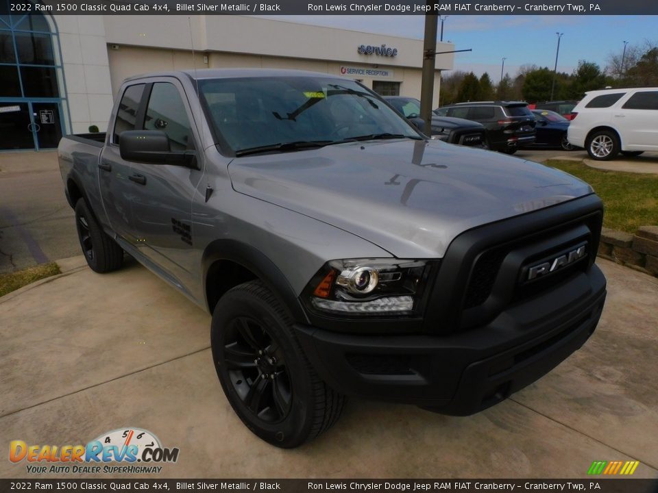 2022 Ram 1500 Classic Quad Cab 4x4 Billet Silver Metallic / Black Photo #3