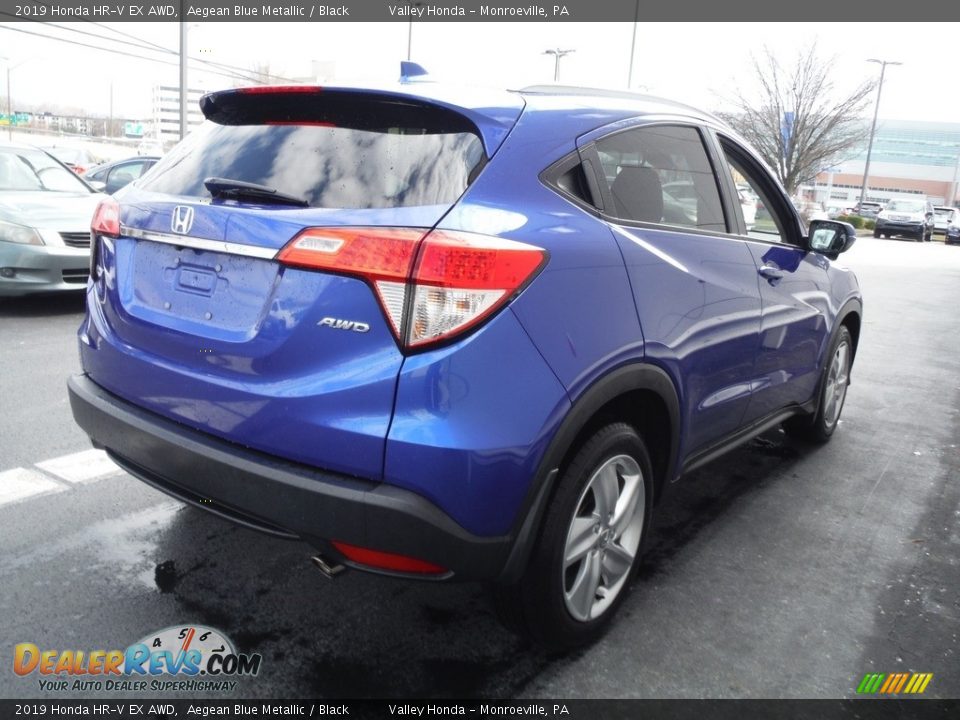 2019 Honda HR-V EX AWD Aegean Blue Metallic / Black Photo #7