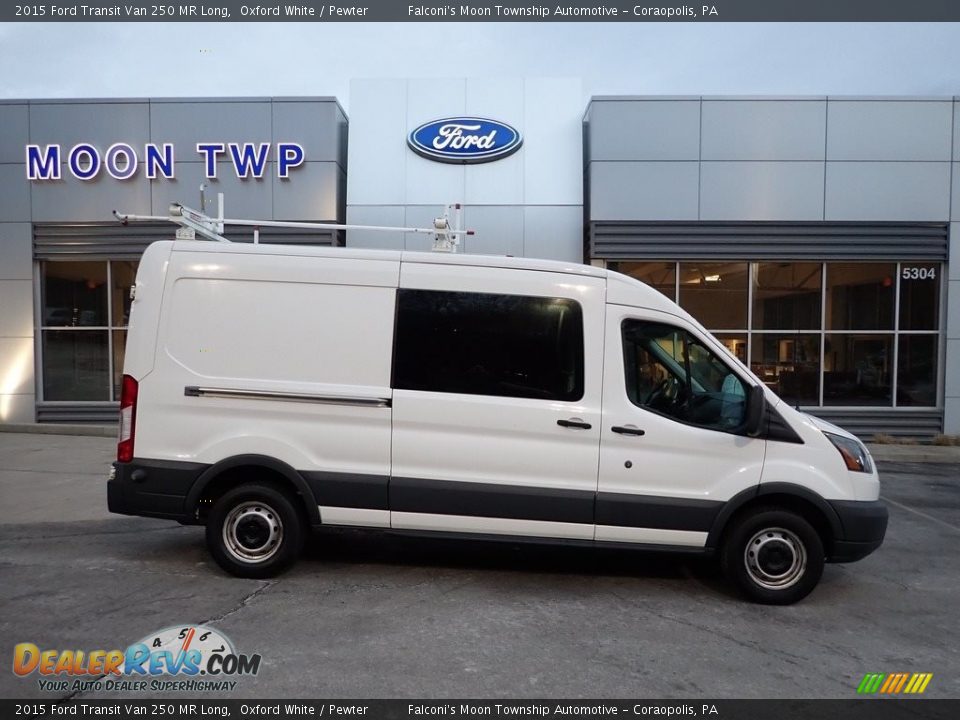 2015 Ford Transit Van 250 MR Long Oxford White / Pewter Photo #1