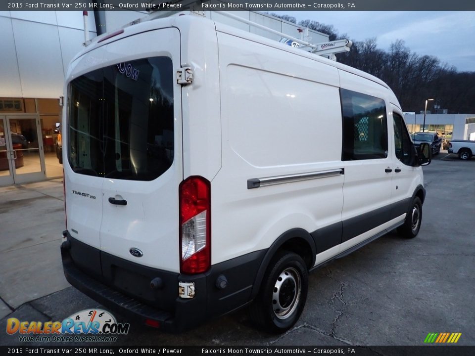 2015 Ford Transit Van 250 MR Long Oxford White / Pewter Photo #2