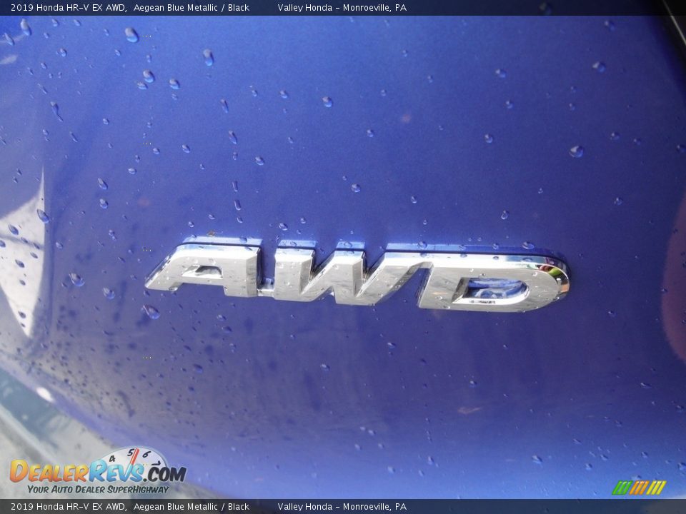2019 Honda HR-V EX AWD Aegean Blue Metallic / Black Photo #8