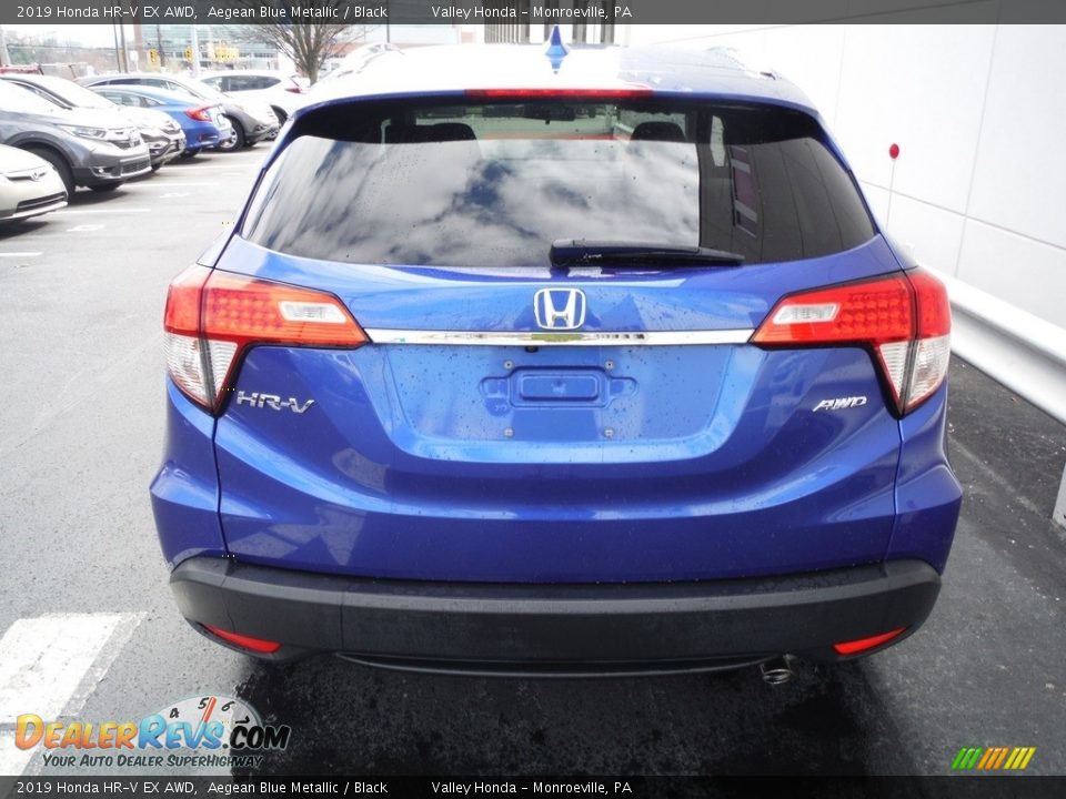 2019 Honda HR-V EX AWD Aegean Blue Metallic / Black Photo #9