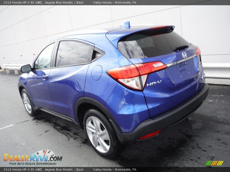 2019 Honda HR-V EX AWD Aegean Blue Metallic / Black Photo #10