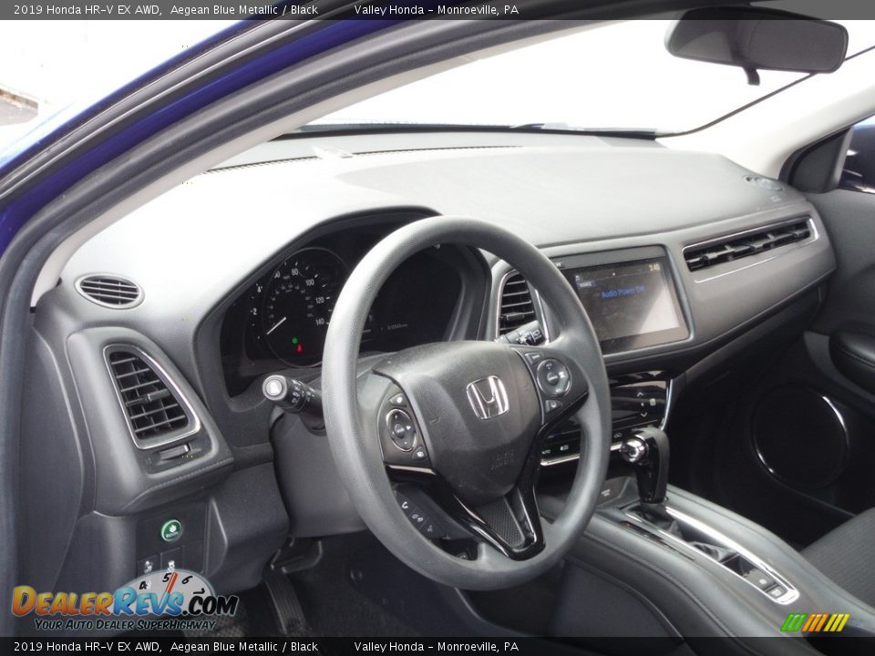 2019 Honda HR-V EX AWD Aegean Blue Metallic / Black Photo #12