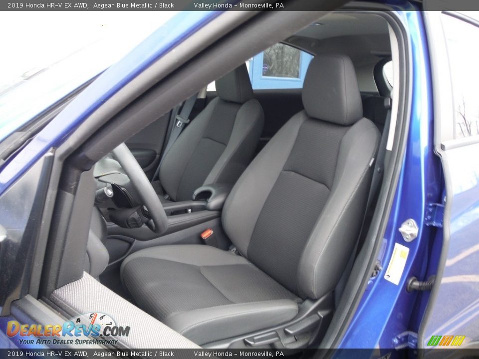 2019 Honda HR-V EX AWD Aegean Blue Metallic / Black Photo #13