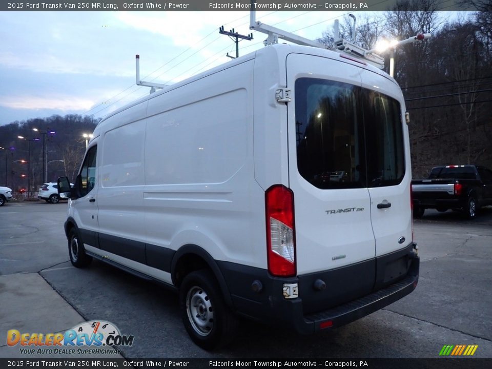 2015 Ford Transit Van 250 MR Long Oxford White / Pewter Photo #6