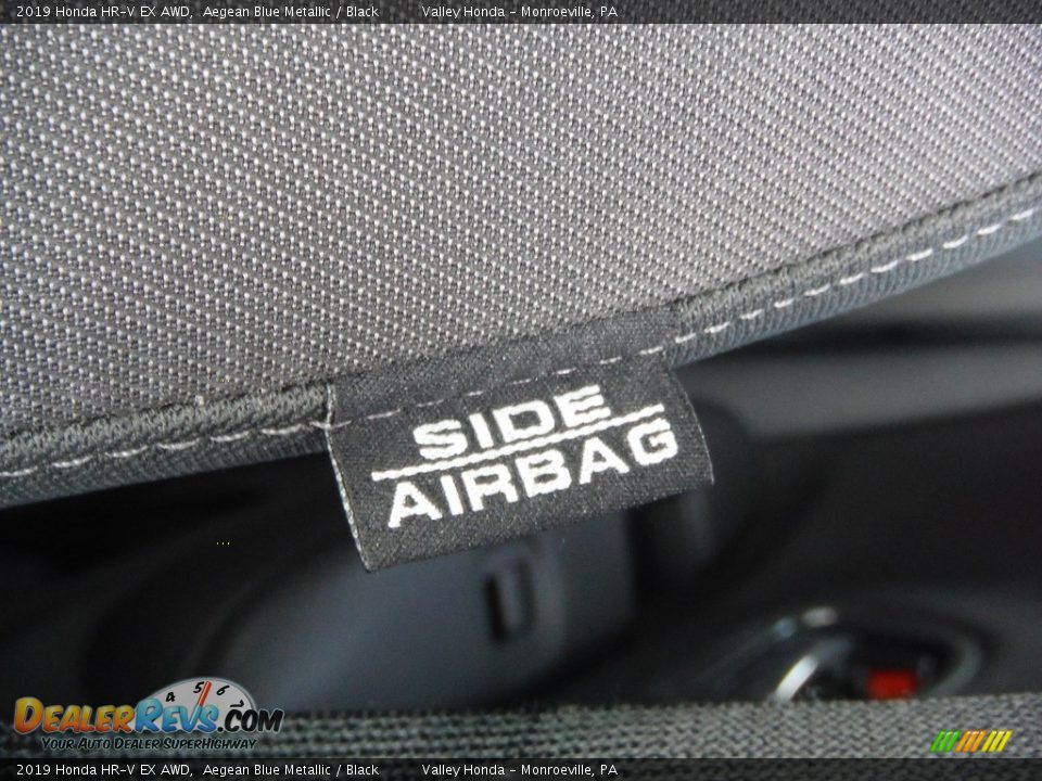 2019 Honda HR-V EX AWD Aegean Blue Metallic / Black Photo #15