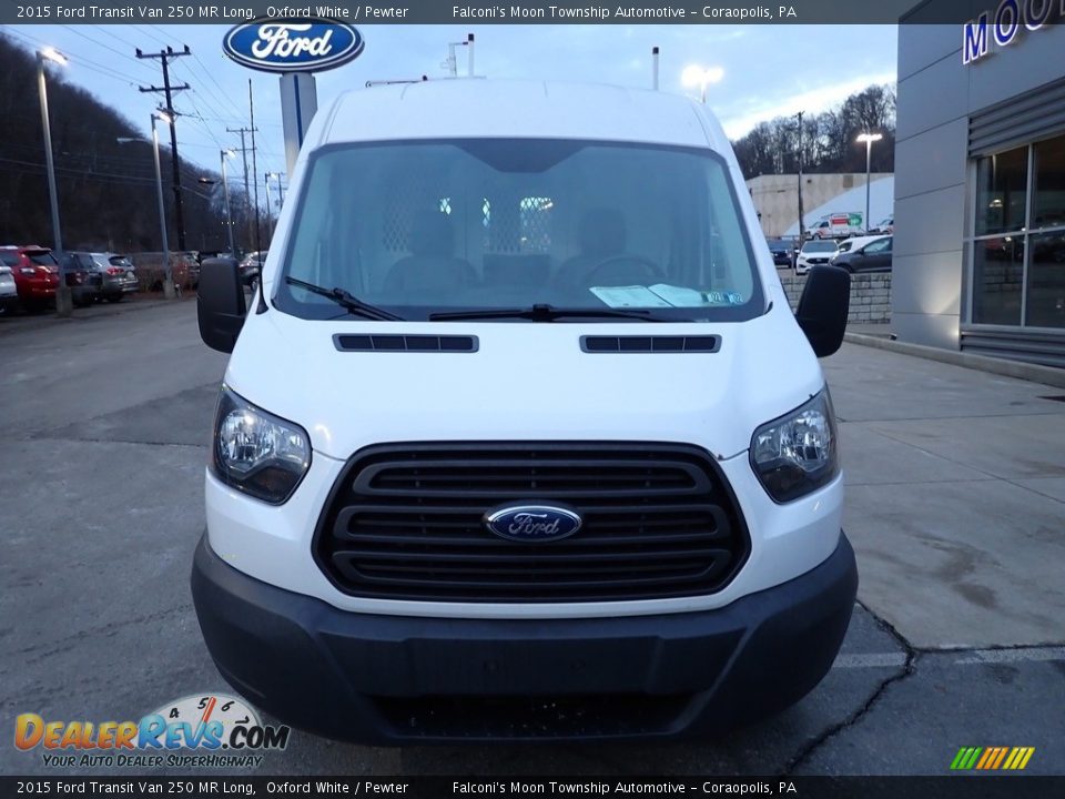 2015 Ford Transit Van 250 MR Long Oxford White / Pewter Photo #9