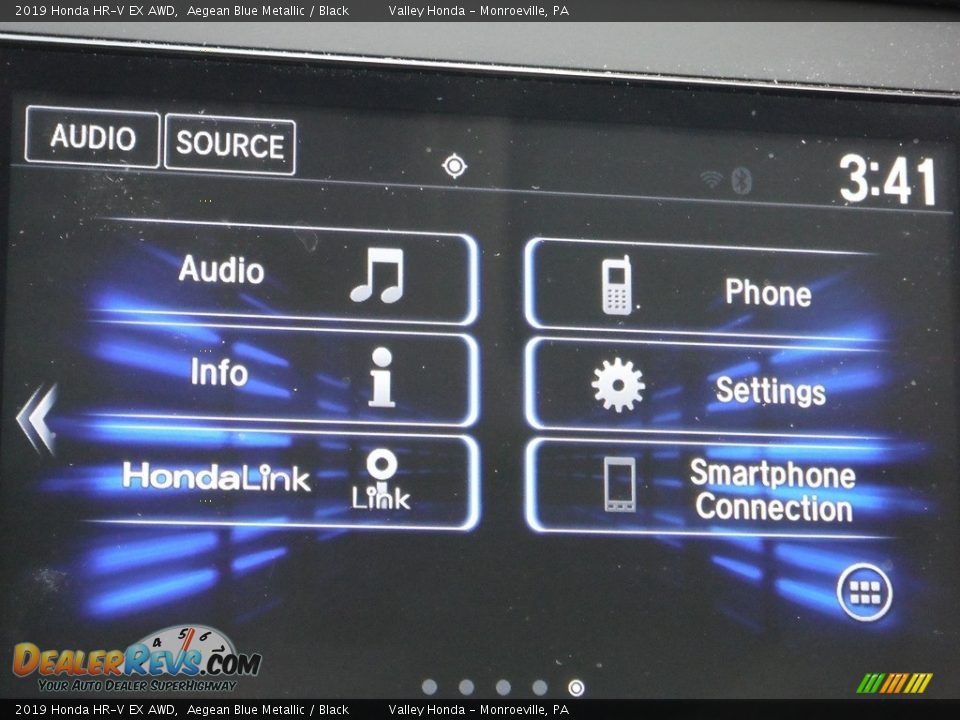 2019 Honda HR-V EX AWD Aegean Blue Metallic / Black Photo #17