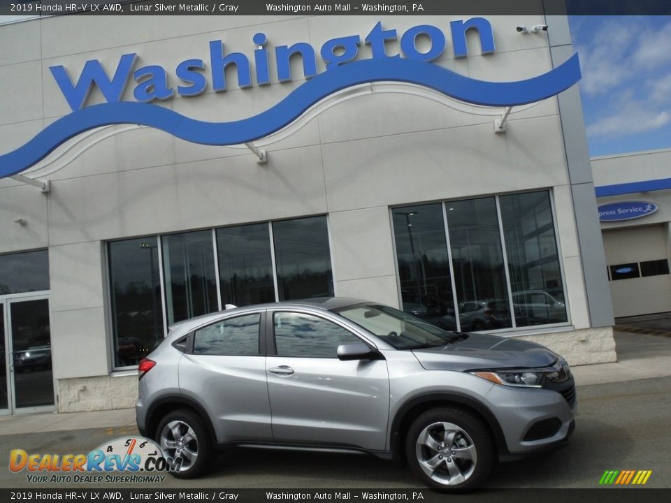 2019 Honda HR-V LX AWD Lunar Silver Metallic / Gray Photo #2