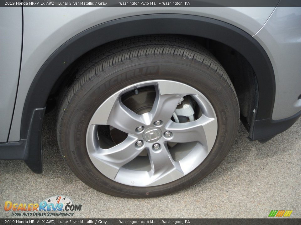 2019 Honda HR-V LX AWD Lunar Silver Metallic / Gray Photo #3