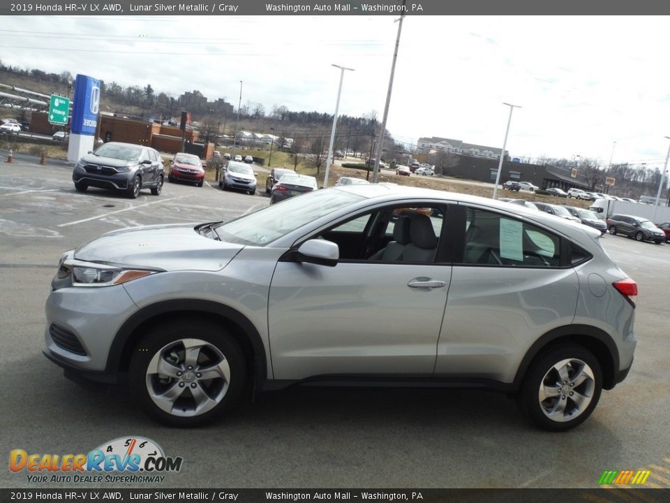 2019 Honda HR-V LX AWD Lunar Silver Metallic / Gray Photo #6