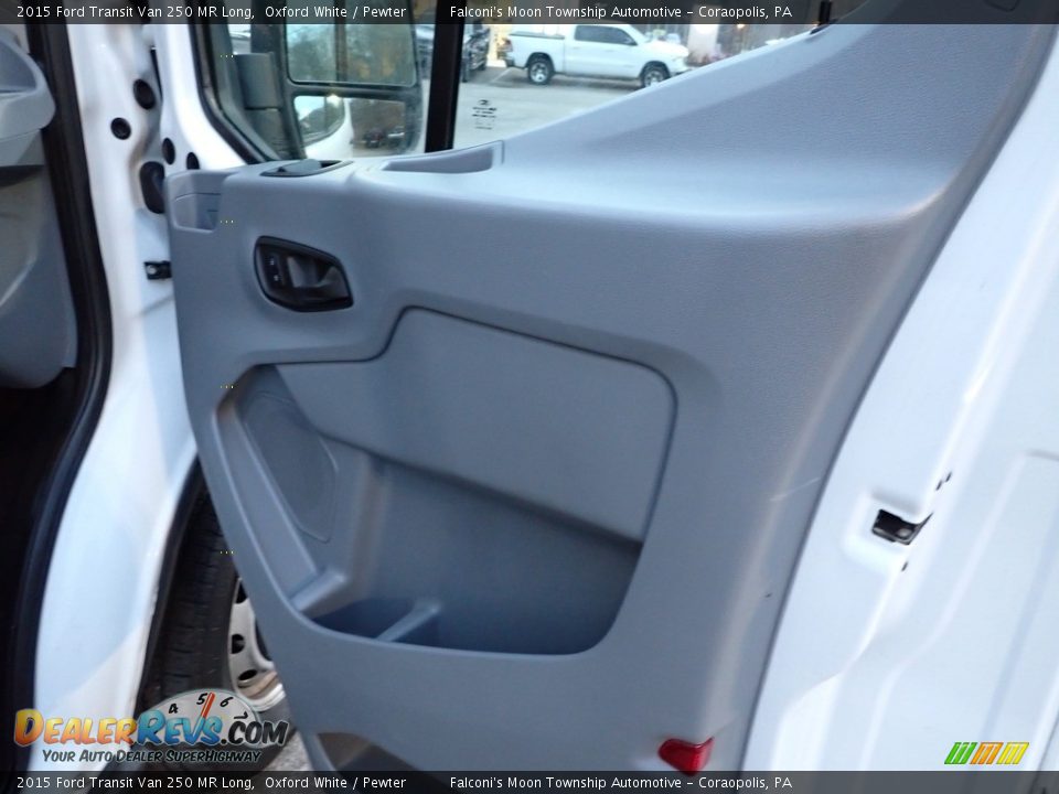 2015 Ford Transit Van 250 MR Long Oxford White / Pewter Photo #17