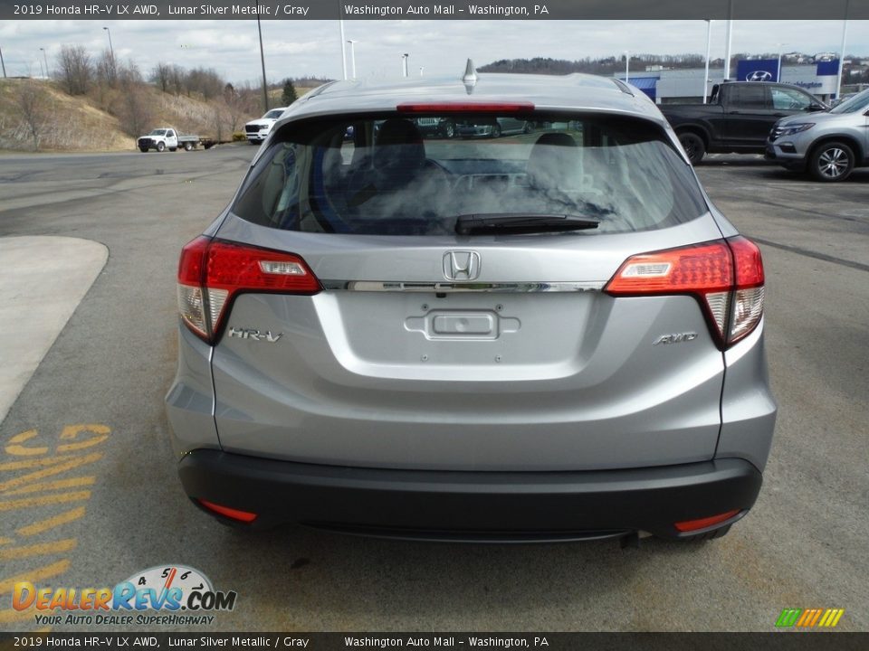 2019 Honda HR-V LX AWD Lunar Silver Metallic / Gray Photo #7