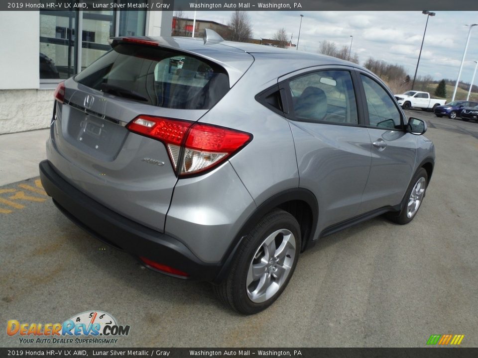2019 Honda HR-V LX AWD Lunar Silver Metallic / Gray Photo #8