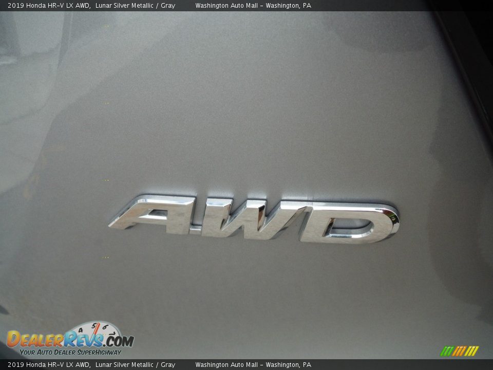 2019 Honda HR-V LX AWD Lunar Silver Metallic / Gray Photo #9