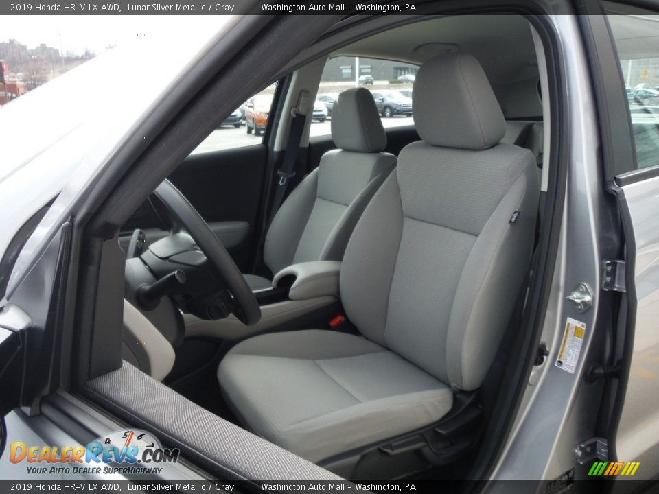 2019 Honda HR-V LX AWD Lunar Silver Metallic / Gray Photo #12