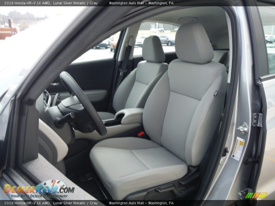 2019 Honda HR-V LX AWD Lunar Silver Metallic / Gray Photo #14