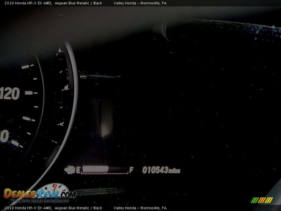 2019 Honda HR-V EX AWD Aegean Blue Metallic / Black Photo #28