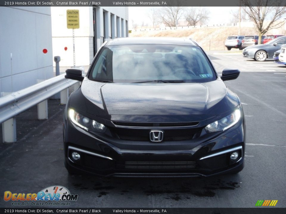 2019 Honda Civic EX Sedan Crystal Black Pearl / Black Photo #5