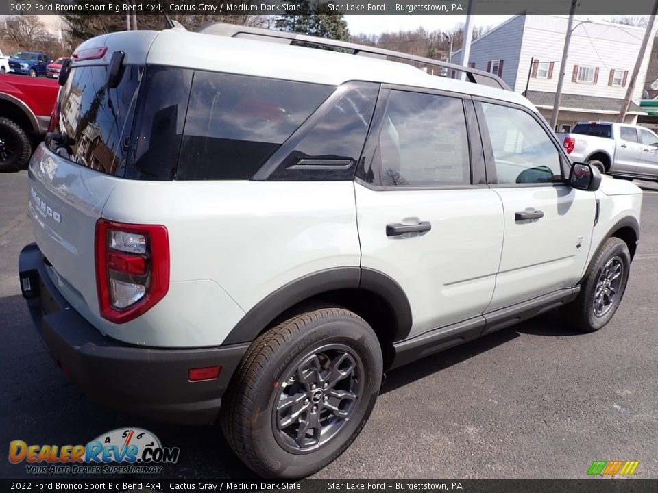 2022 Ford Bronco Sport Big Bend 4x4 Cactus Gray / Medium Dark Slate Photo #6