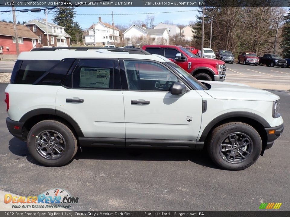 2022 Ford Bronco Sport Big Bend 4x4 Cactus Gray / Medium Dark Slate Photo #7