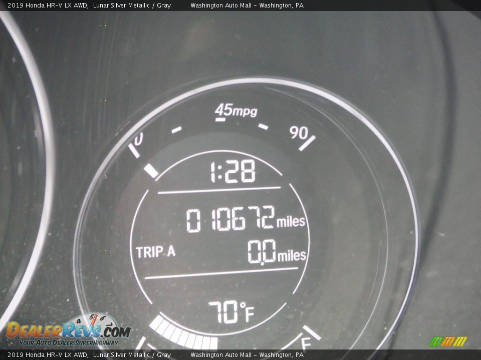 2019 Honda HR-V LX AWD Lunar Silver Metallic / Gray Photo #30