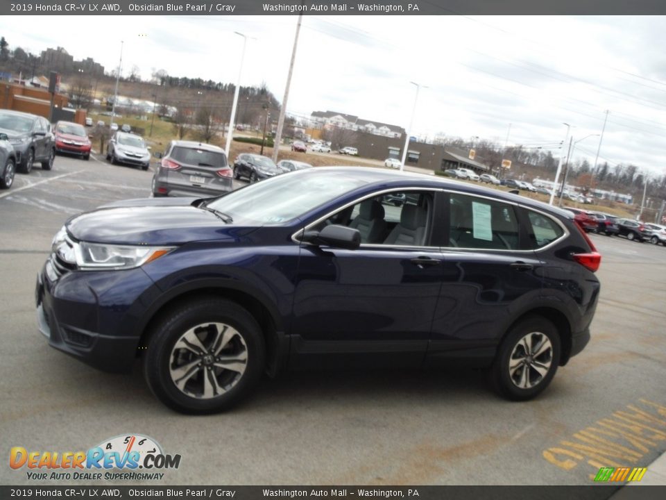 2019 Honda CR-V LX AWD Obsidian Blue Pearl / Gray Photo #6