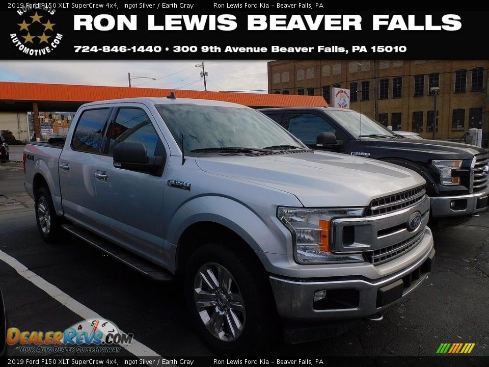 2019 Ford F150 XLT SuperCrew 4x4 Ingot Silver / Earth Gray Photo #1