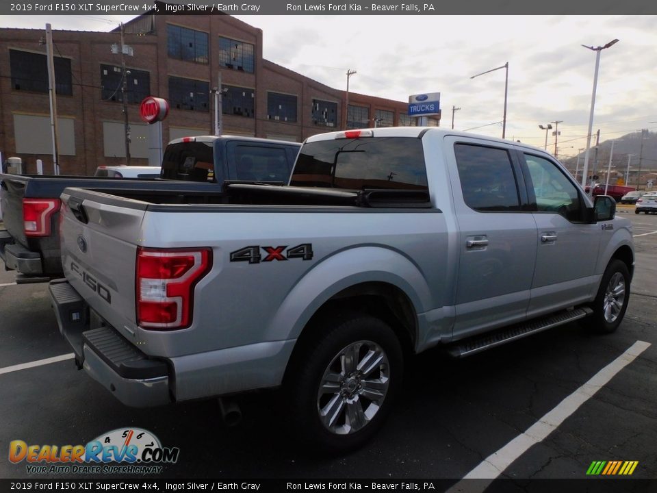 2019 Ford F150 XLT SuperCrew 4x4 Ingot Silver / Earth Gray Photo #2