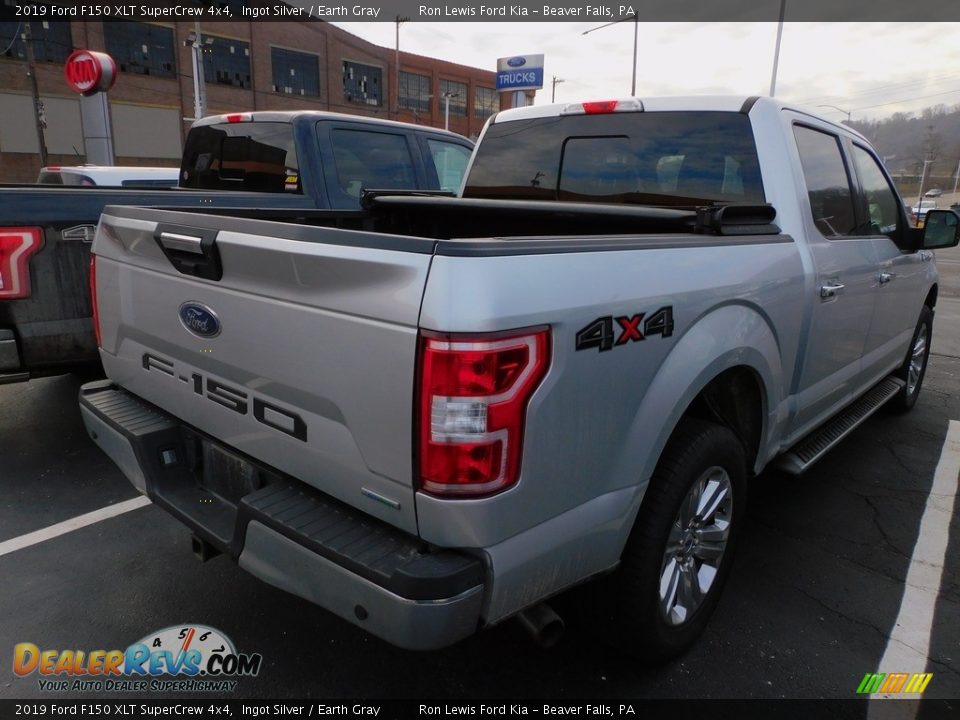 2019 Ford F150 XLT SuperCrew 4x4 Ingot Silver / Earth Gray Photo #3