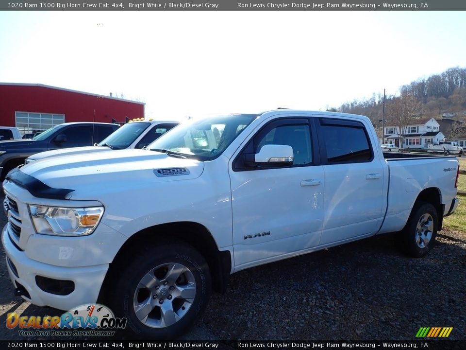 2020 Ram 1500 Big Horn Crew Cab 4x4 Bright White / Black/Diesel Gray Photo #1