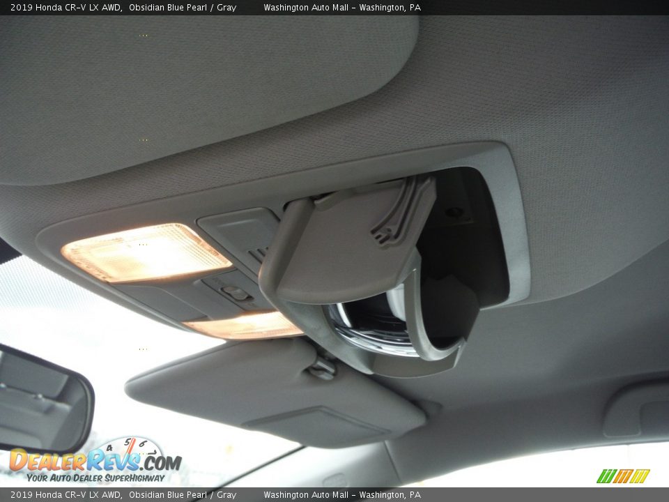 2019 Honda CR-V LX AWD Obsidian Blue Pearl / Gray Photo #17