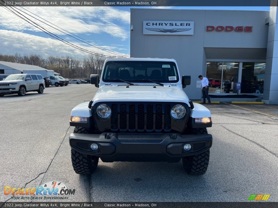 2022 Jeep Gladiator Willys 4x4 Bright White / Black Photo #7