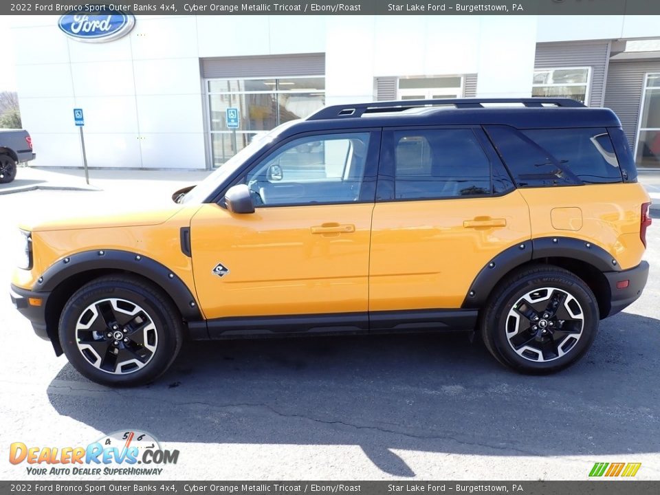 Cyber Orange Metallic Tricoat 2022 Ford Bronco Sport Outer Banks 4x4 Photo #2