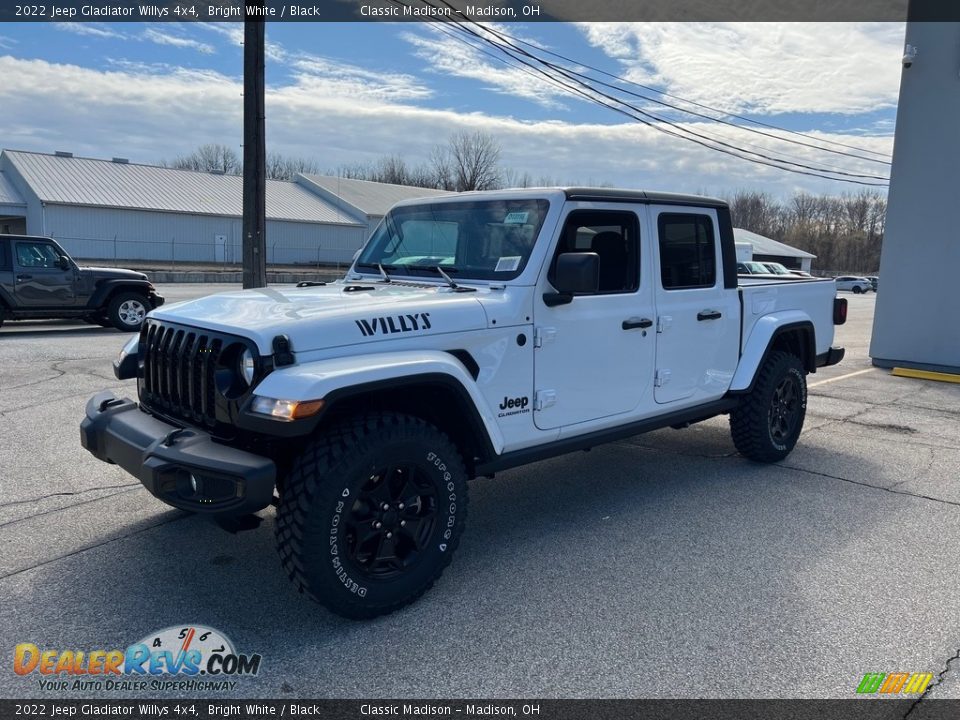 2022 Jeep Gladiator Willys 4x4 Bright White / Black Photo #8