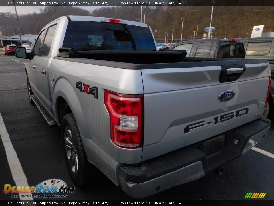 2019 Ford F150 XLT SuperCrew 4x4 Ingot Silver / Earth Gray Photo #6