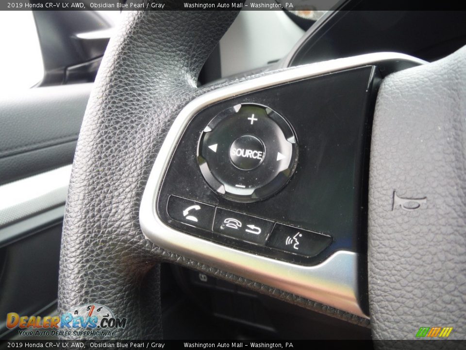 2019 Honda CR-V LX AWD Obsidian Blue Pearl / Gray Photo #19
