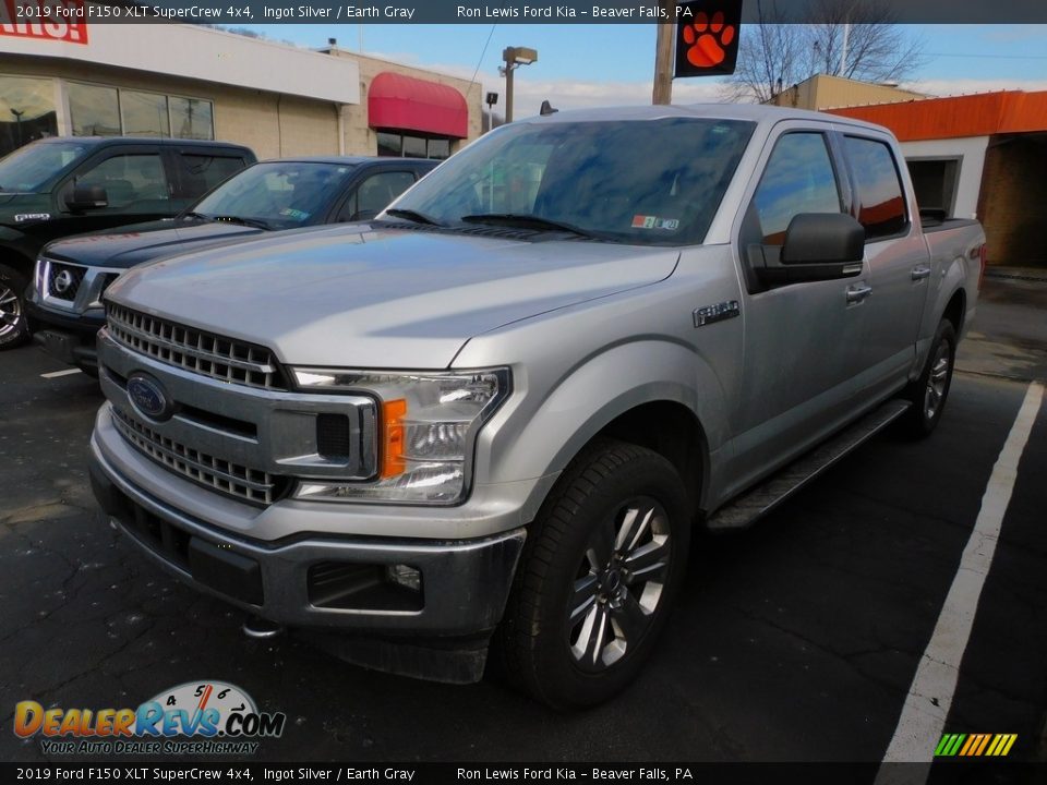 2019 Ford F150 XLT SuperCrew 4x4 Ingot Silver / Earth Gray Photo #7