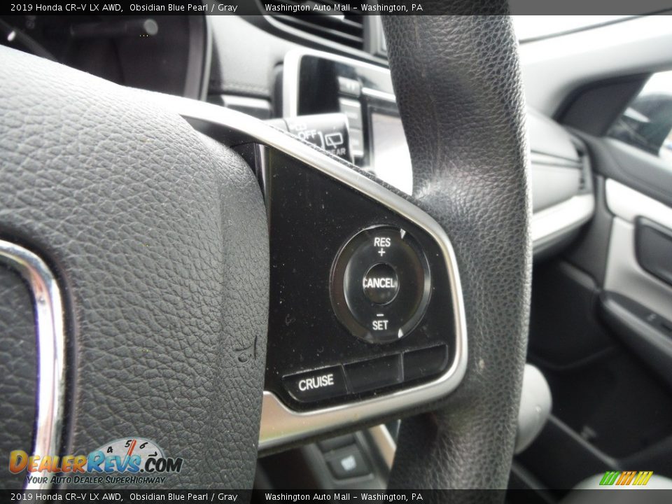 2019 Honda CR-V LX AWD Obsidian Blue Pearl / Gray Photo #20