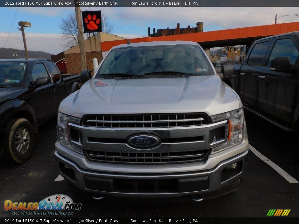 2019 Ford F150 XLT SuperCrew 4x4 Ingot Silver / Earth Gray Photo #8