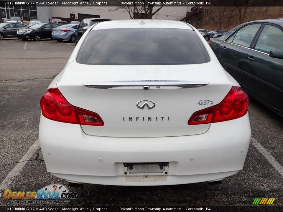 2012 Infiniti G 37 x AWD Sedan Moonlight White / Graphite Photo #3